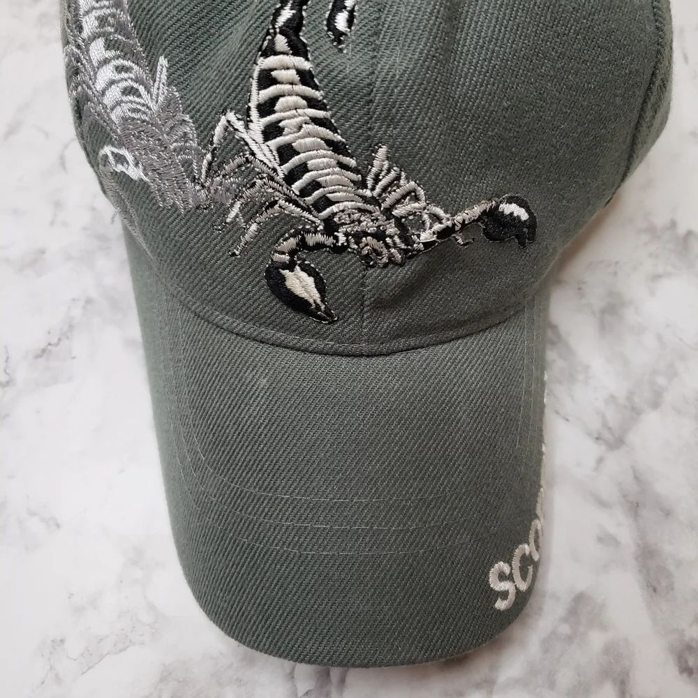 Blue Ocean Scorpion Embroidered Cap